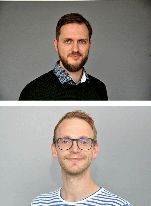 Dr. Yannic Nonnenmacher - oben im Bild, Dr. Alwin Hartman - unten im Bild