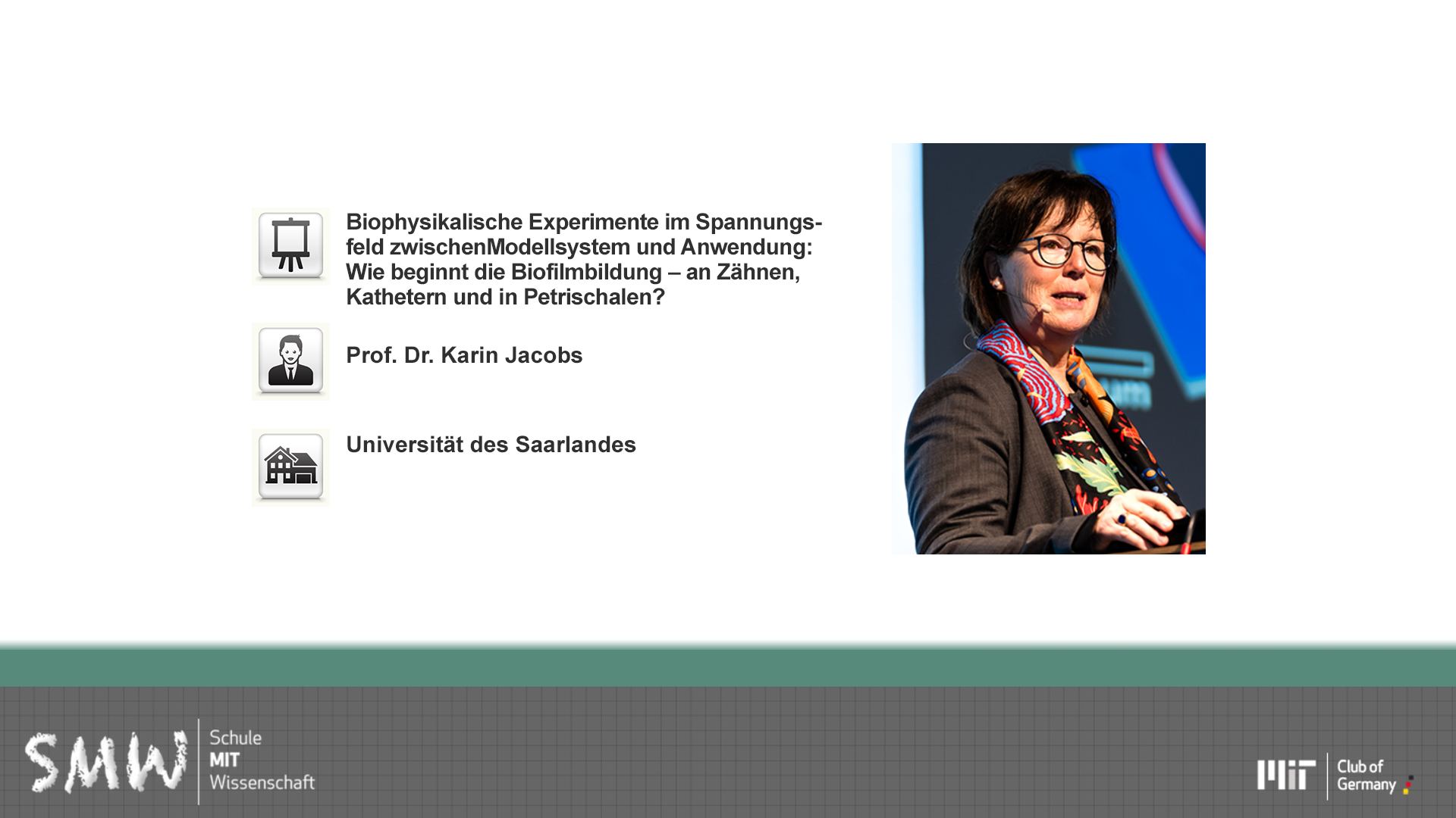 Biophysikalische Experimente im Spannungsfeld zwischen Modellsystem und Anwendung: Wie beginnt die Biofilmbildung – an Zähnen, Kathetern und in Petrischalen?