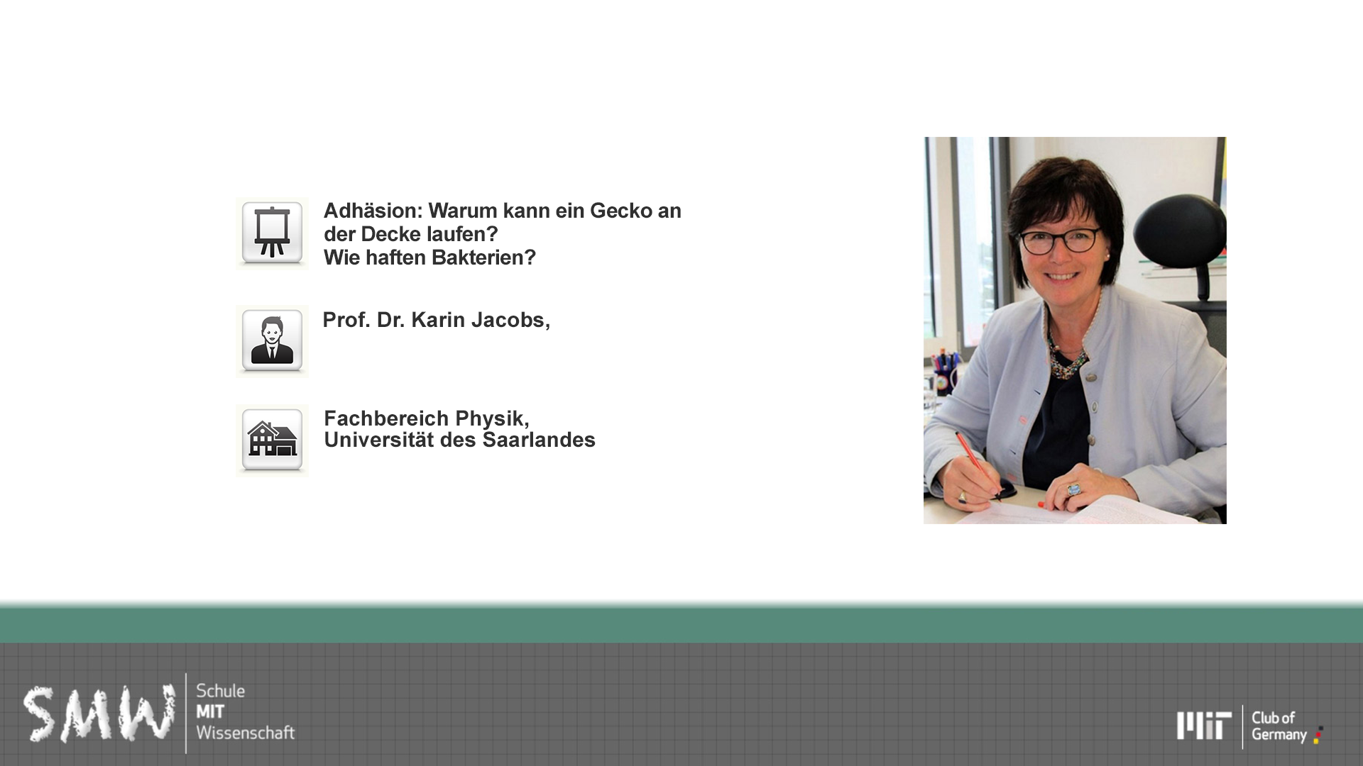 Adhäsion: Warum kann ein Gecko an der Decke laufen? Wie haften Bakterien? In Freihandexperimenten moderne Forschung nachvollziehen