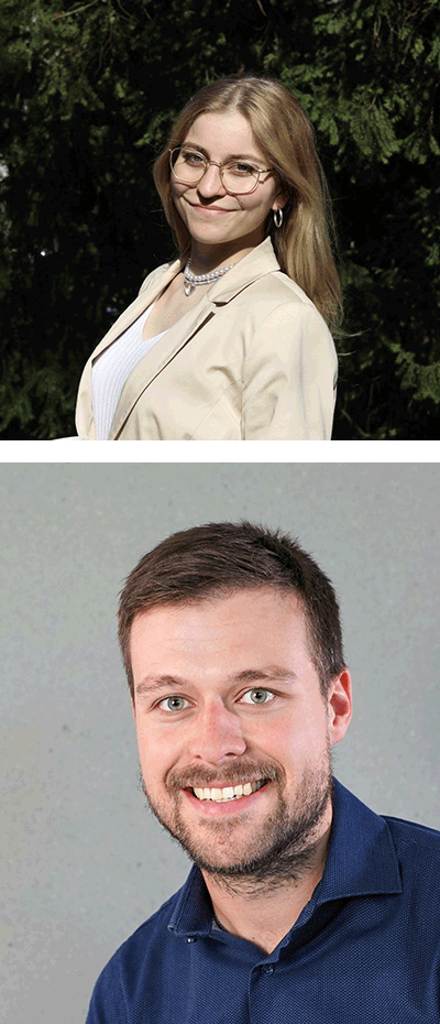 Julia Eff - oben im Bild, Max Herget - unten im Bild