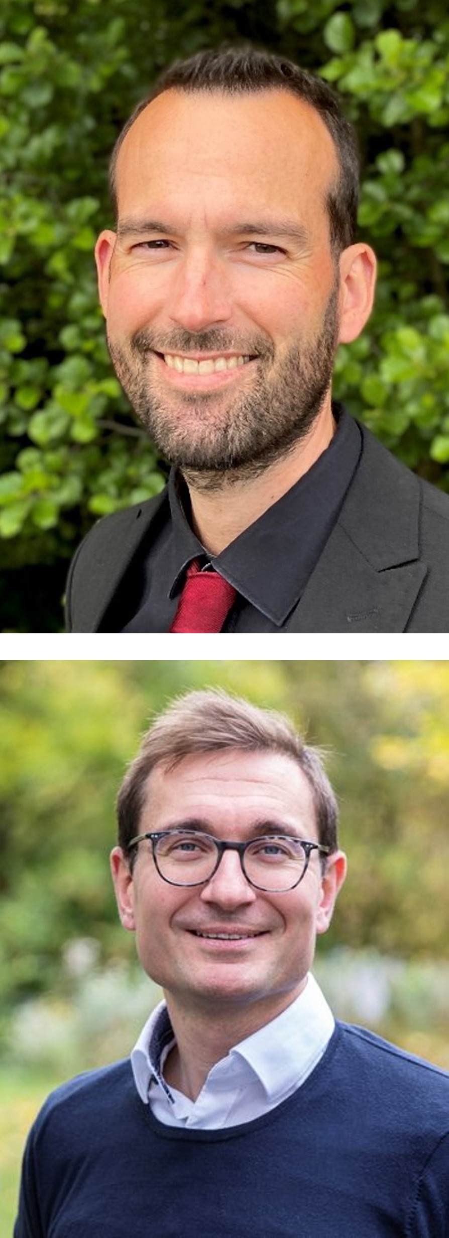 Christian Deurer - oben im Bild, Prof. Dr. Tobias Erb - unten im Bild