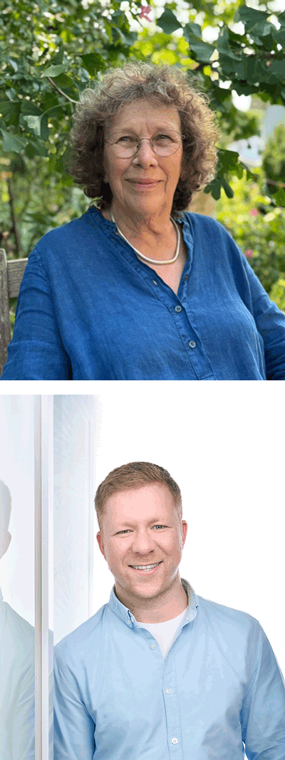 Dr. Christiane Gräf oben im Bild, Thomas Frank unten im Bild
