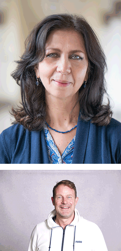 Dr. Cecilia Scorza-Lesch - oben im Bild, Markus Wacker - unten im Bild